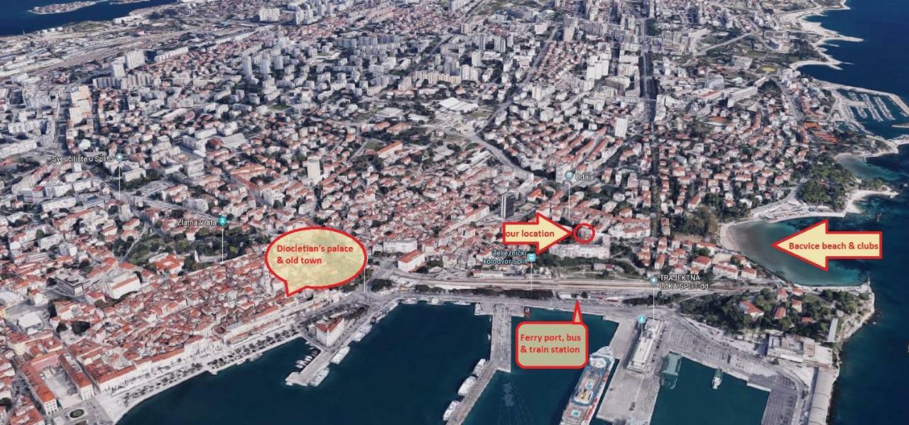 Apartamento Bacvice Seaview Split Exterior foto